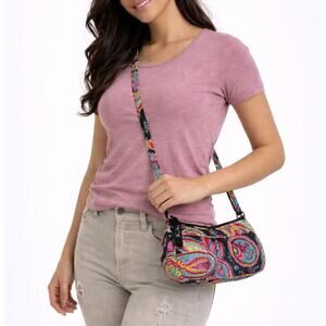 Vera Bradley Viva La Vera Quilted Crossbody Shoulder Bag Y2K Paisley